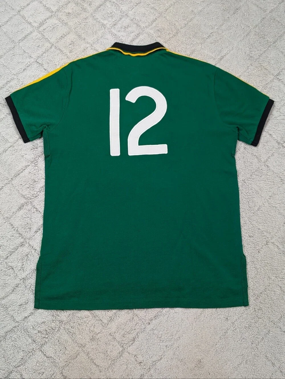 Polo Ralph Lauren Shirt Mens L Green South Africa Big Pony Rugby Polo Sport